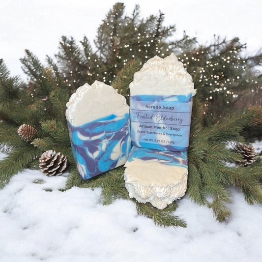 Frosted Elderberry - Menthol Soap