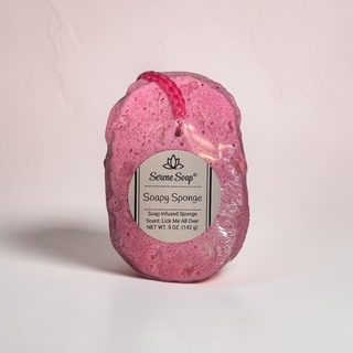 Soapy Sponge - Oval (Soap Infused)